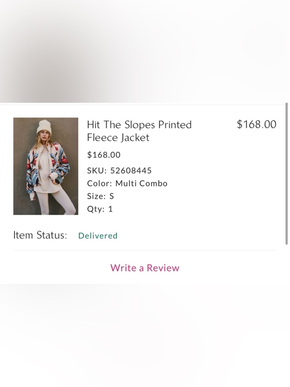 hit the slopes printed fleece jacket from free people in white color size small - Picture 7 of 7